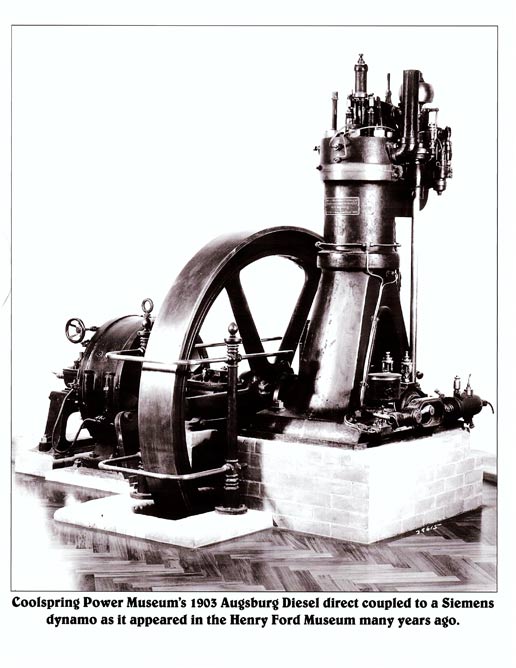 The first diesel engine (also known as the Third Augsburg