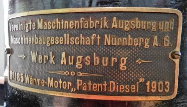MAN Engine Nameplate