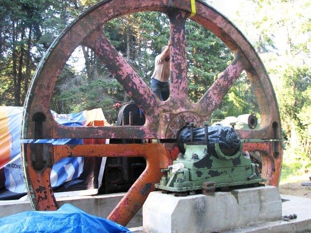 Flywheel in Place September 2008