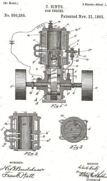 Sintz Two-Cycle Three Port Patent