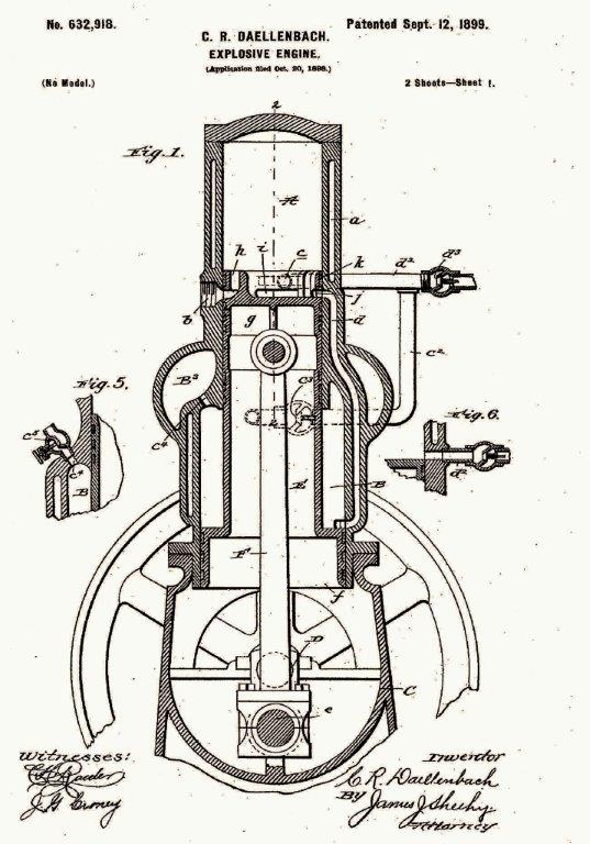 Ellwood City Engine Patent 632,918