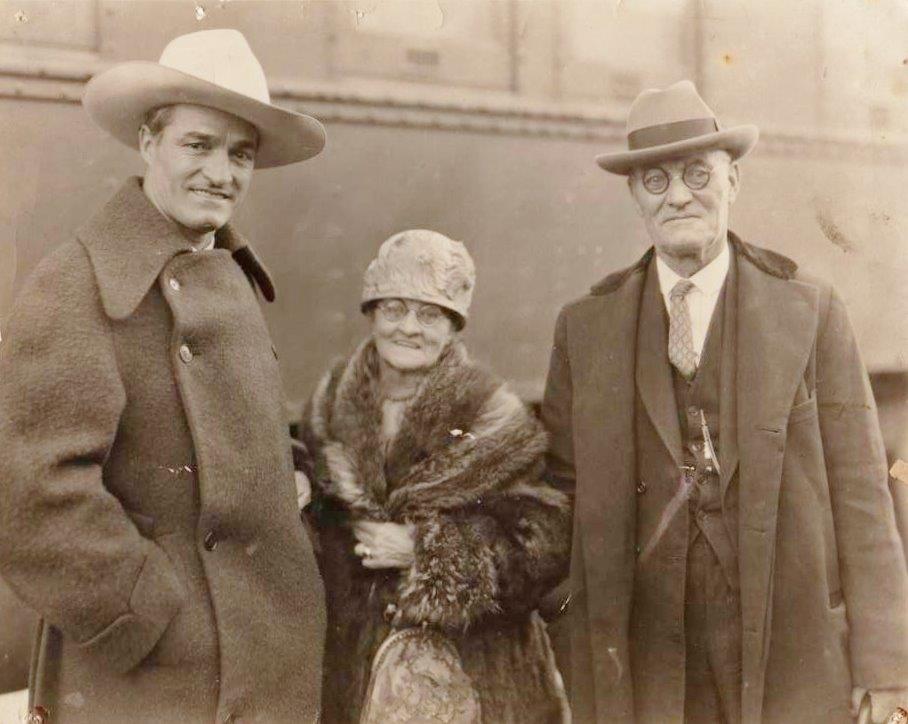 Tom Mix and Parents Edwin & Elizabeth