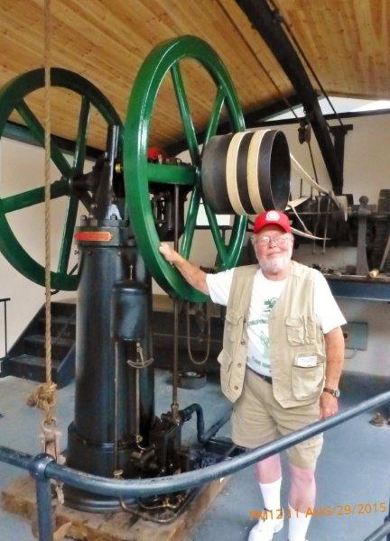 Paul and 3 hp Crossley Engine
