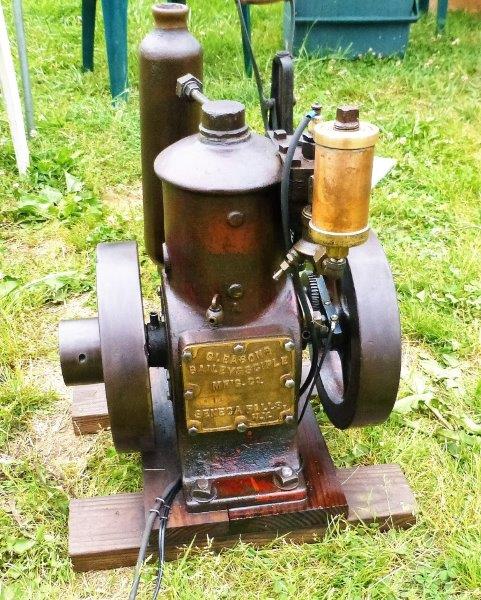 9 Inch Cast Iron Ball Muffler Gas Engine Motor Flywheel  Hit & Miss 1 1/2" NPT 