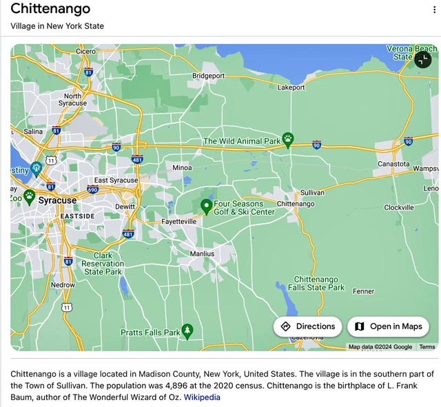 Chittenango Map
